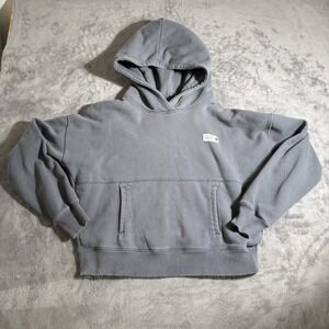 Bearded Goat Men's L Gray Thick Cotton Hoodie Long Sleeve